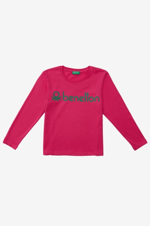 Kız Çocuk Sweatshirt - Fuşya - BENETTON