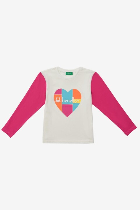 Kız Çocuk Sweatshirt - Fuşya - BENETTON