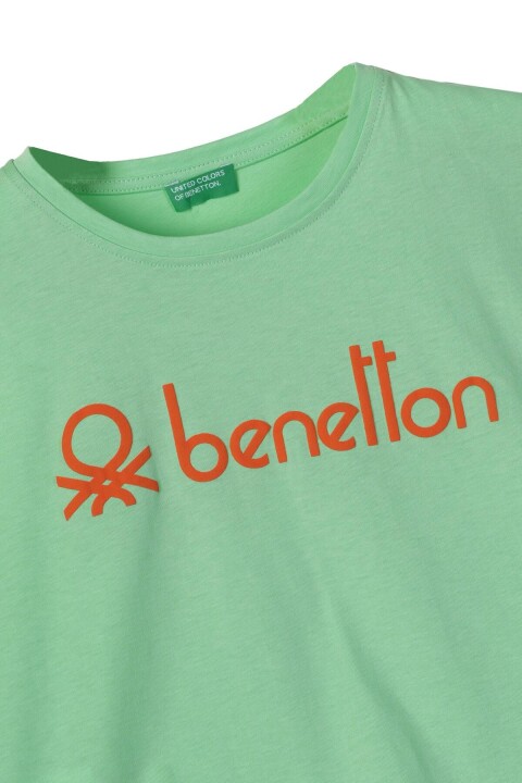 Kız Çocuk T-Shirt - Mint Yeşili - BENETTON