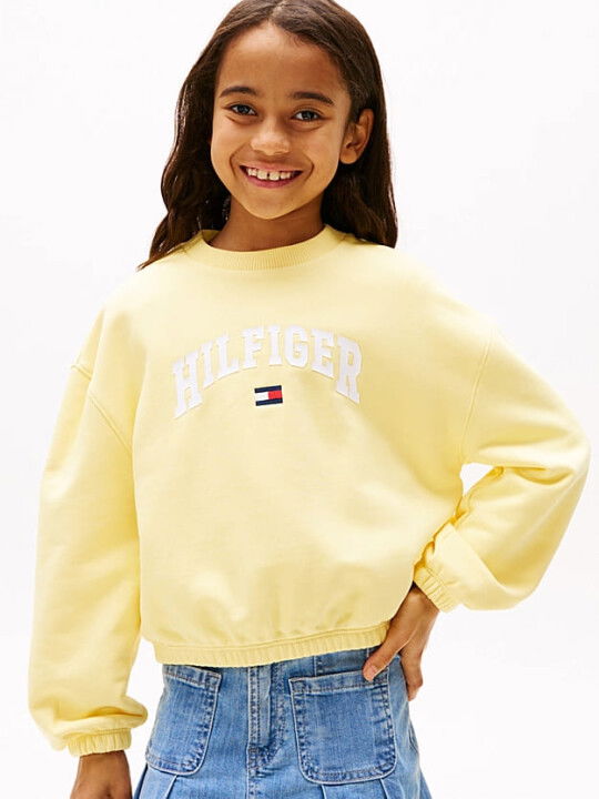 Kız Çocuk Th Varsity Sweatshirt - Sarı - Tommy Hilfiger