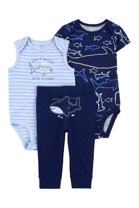 Layette Erkek Bebek 3Lü Set - CARTERS