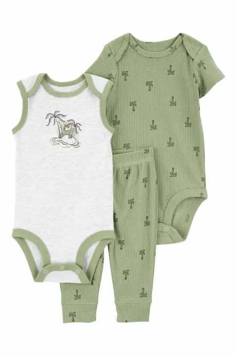 Layette Erkek Bebek 3Lü Set - 1