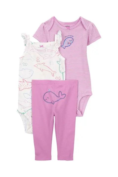 Layette Kız Bebek 3Lü Set - 1