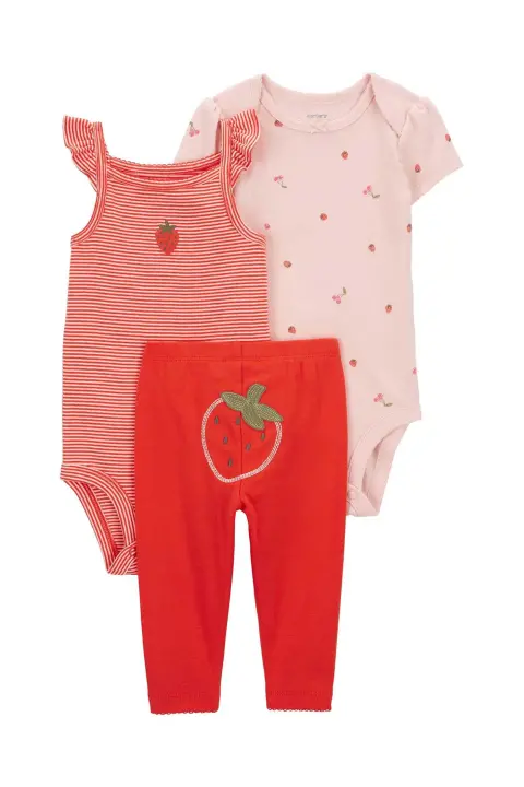 Layette Kız Bebek 3Lü Set - 1