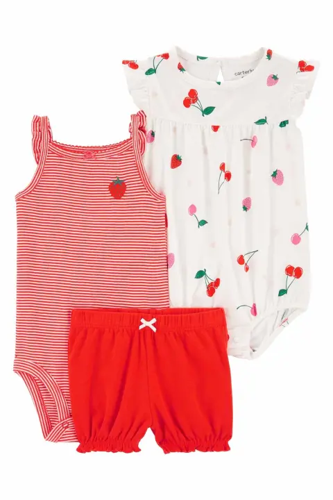 Layette Kız Bebek 3Lü Set - 1