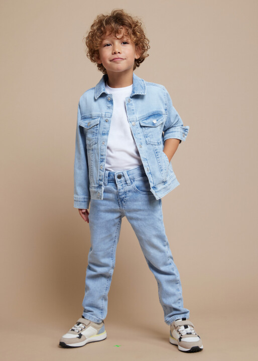 Erkek Çocuk Denim Ceket-Mavi - MAYORAL