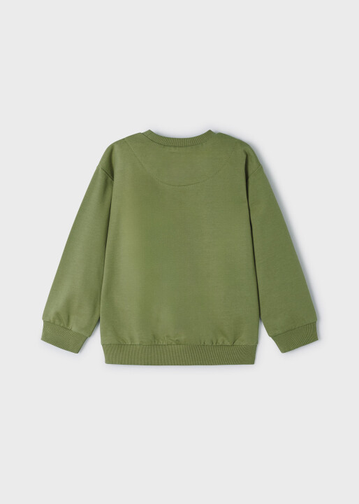 Erkek Çocuk Sweatshirt-Yeşil - 5