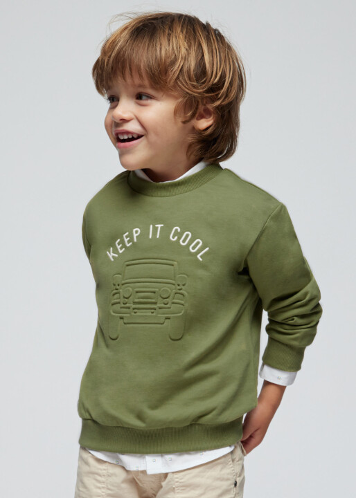 Erkek Çocuk Sweatshirt-Yeşil - MAYORAL