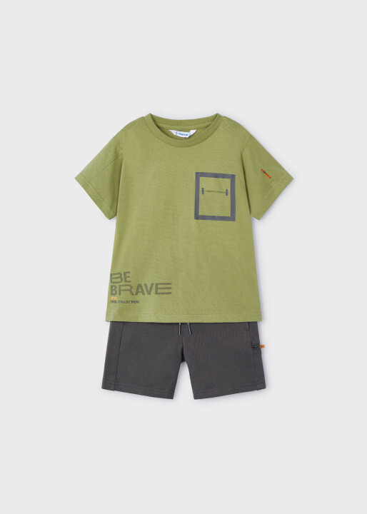 Erkek Çocuk Tişört Şort Set-Yeşil - MAYORAL