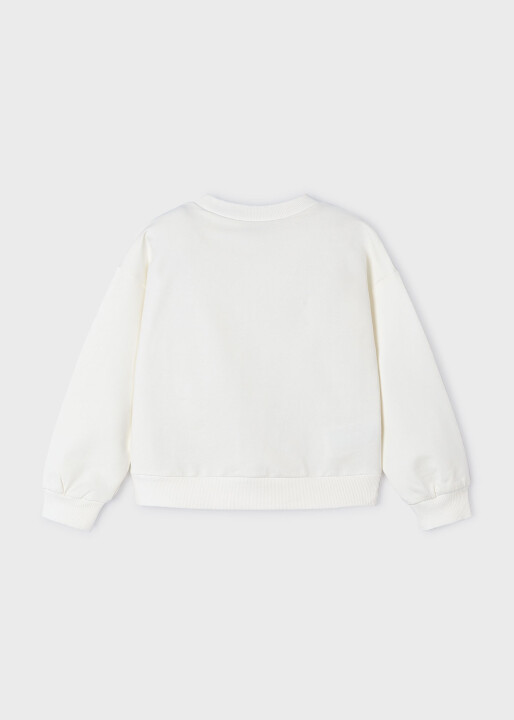 Kız Çocuk Sweatshirt-Krem - 3