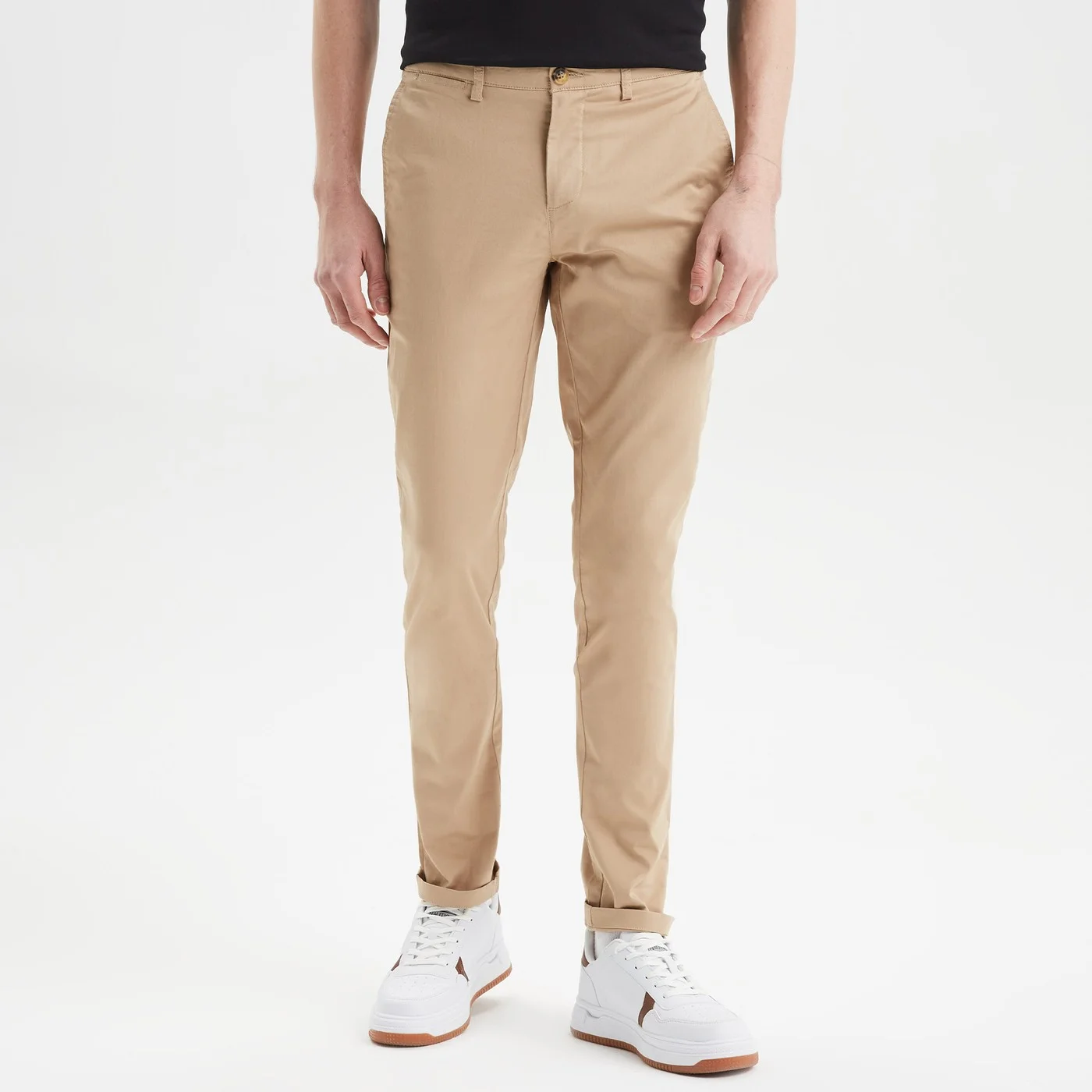 ERKEK SLIM FIT CHINO PANTOLON-BEJ - 2