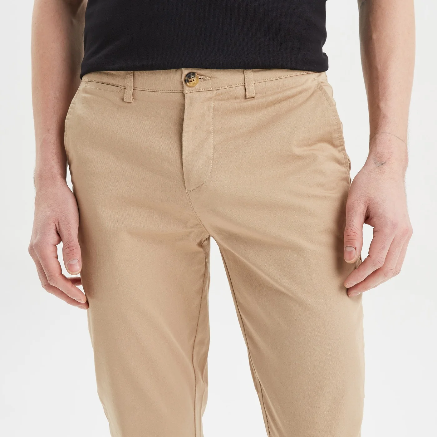 ERKEK SLIM FIT CHINO PANTOLON-BEJ - 3