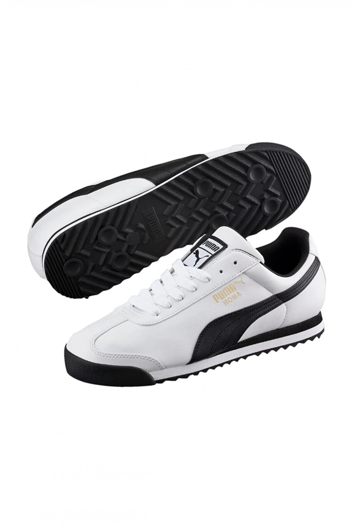 Roma Basic White-Black Erkek Spor Ayakkabı-Siyah-Beyaz - 3