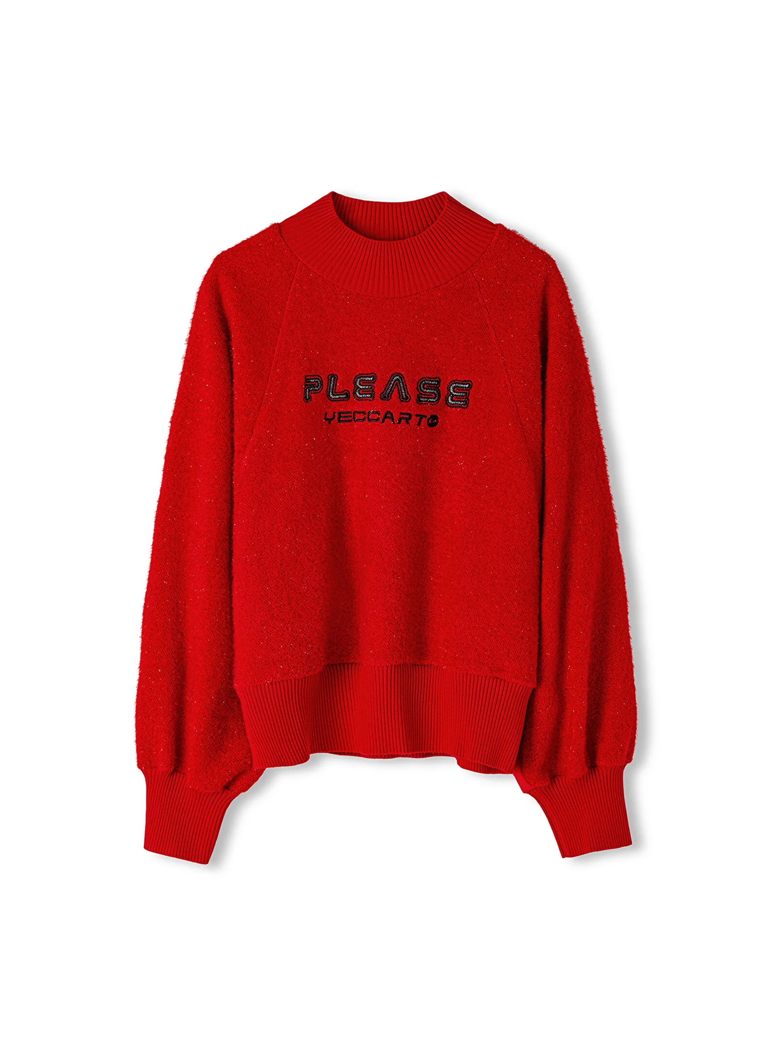 KADIN SLOGAN NAKIŞLI SWEATSHIRT-KIRMIZI - 5