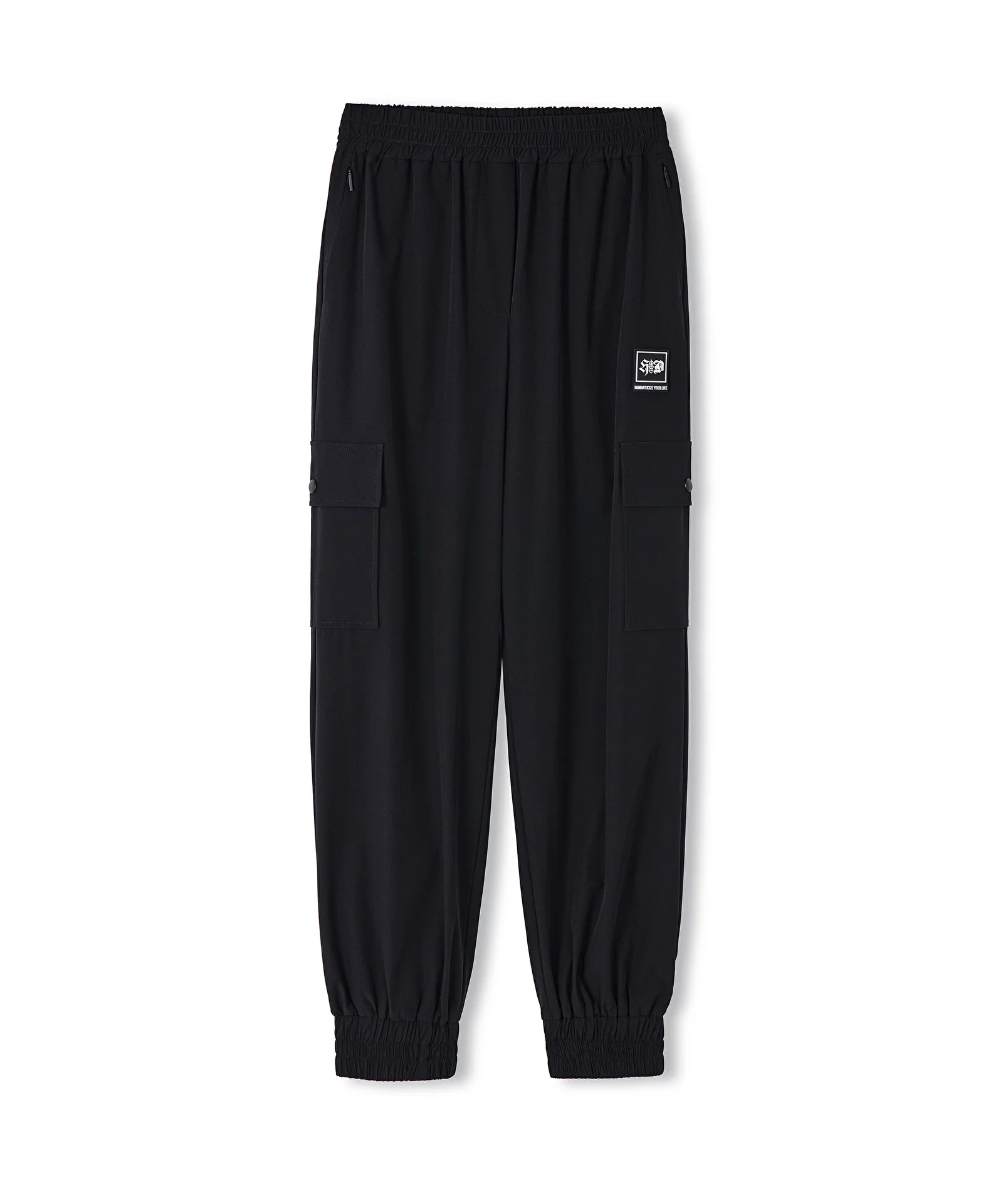 TEKNİK KUMAŞ JOGGER PANTOLON-SİYAH - 5