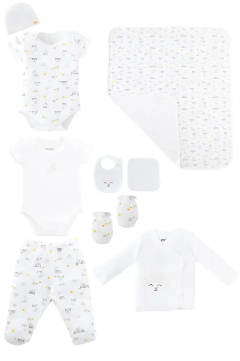 Unisex Bebek Hastane Çıkışı Set 10 Lu - 2