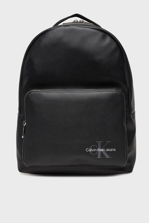 Unisex Ck Mono Logo Sırt Çantası - Siyah - CALVIN KLEIN