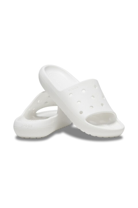 Unisex Classic Slide V2 Terlik - Beyaz - Crocs