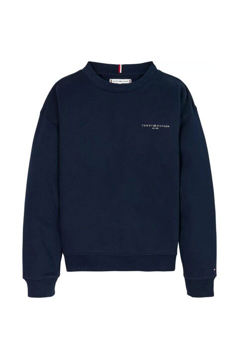 Unisex Çocuk Mini Corp Bisiklet Yaka Sweatshirt - Lacivert - Tommy Hilfiger