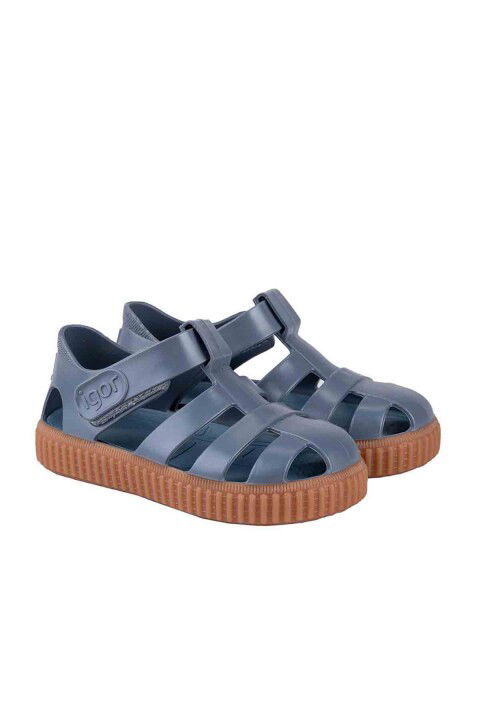 Unisex Çocuk S10291 Nico Caramelo Sandalet - Lacivert - İGOR