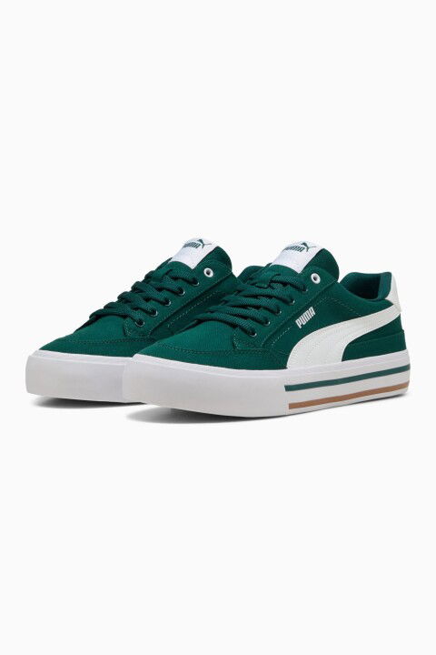 Unisex Court Classic Vulcanised Sneakers - Yeşil - PUMA