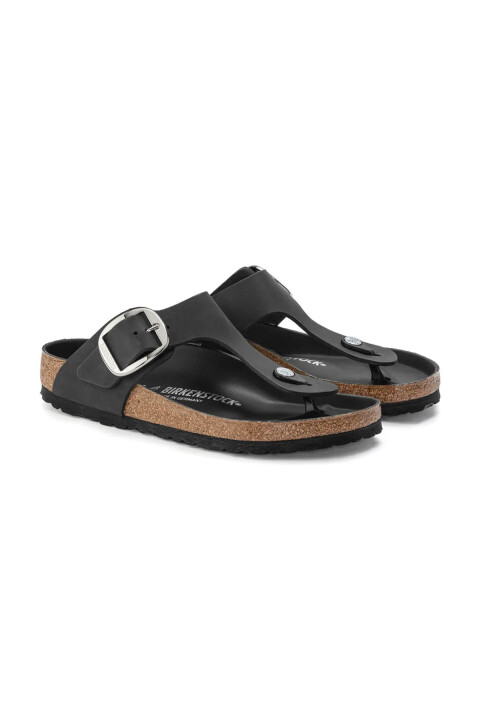 Kadın GIZEH BIG BUCKLE LEOI Terlik-Siyah - Birkenstock