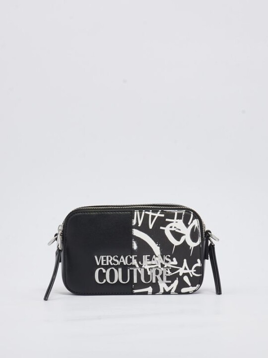 Versace Jeans Couture con logo brush Nero-Bianco Omuz Çantası - 2