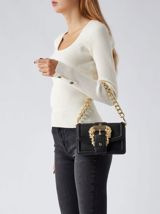 Versace Jeans Couture Metal Tokalı Omuz Çantası - Versace