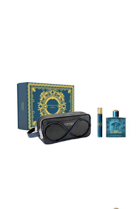 Versace Eros 100 Ml Edt + 10 Ml Edt + Pouch Erkek Set - Versace